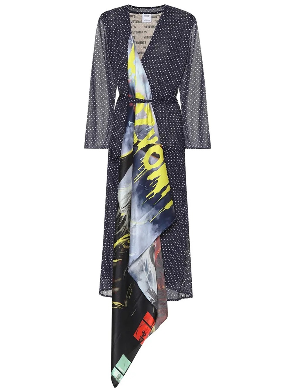 Vetements mixed print dress